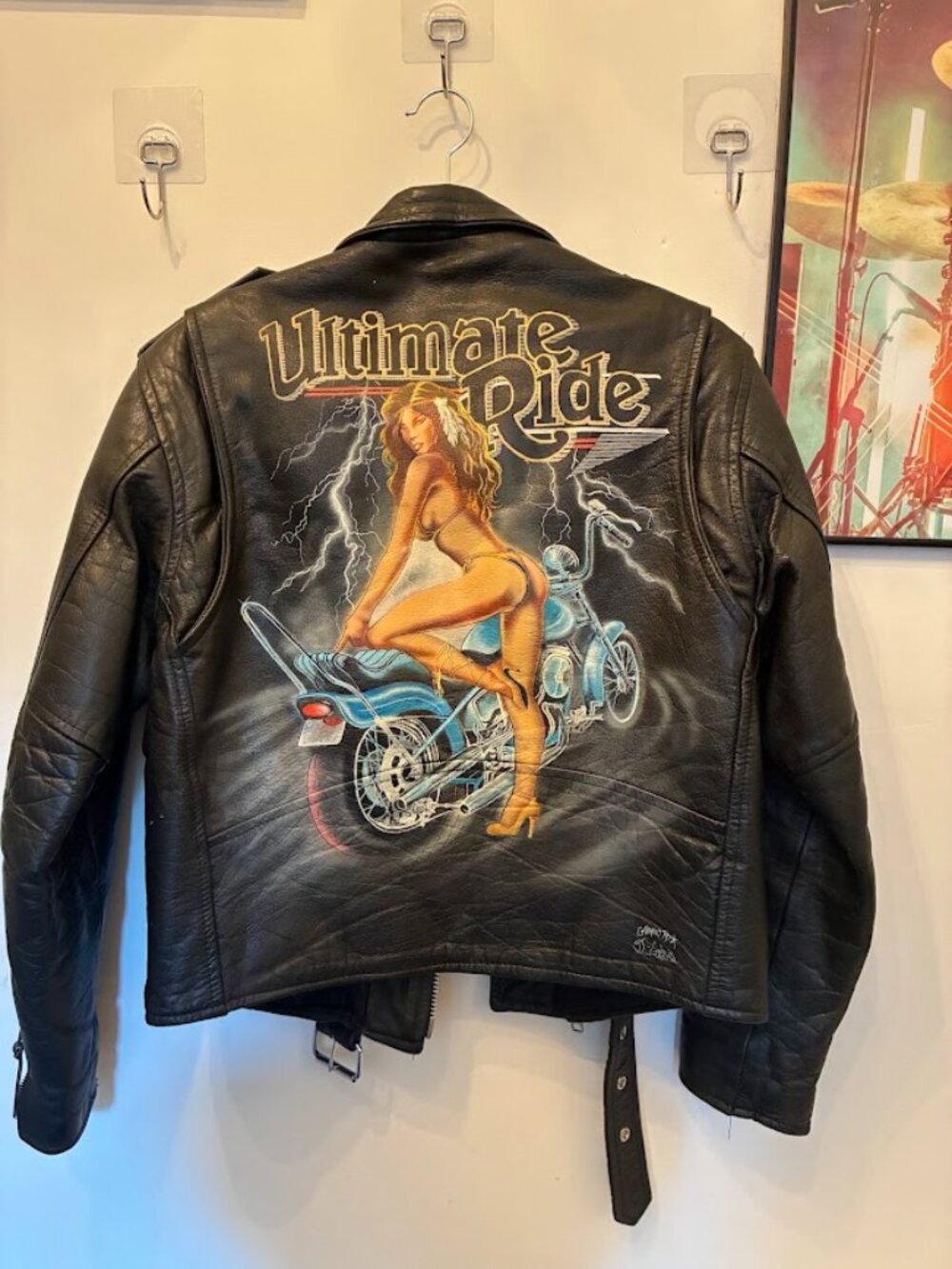 Vintage 90s A-1 Genuine Leather motorcycle jacket